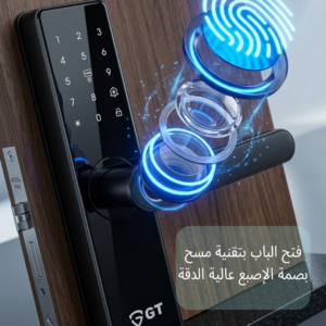 gt smart indoor lock ttlock app, pin, card and fingerprint