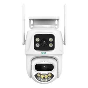 كاميرا مراقبة واي فاي PTZ مزدوجة 2×3 ميجابكسل + صوت ثنائي الاتجاه